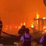 Fire Destroys Five Palapas on Playa del Carmen Main Road