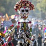 World Cup Catrinas parade hits Reforma on March 22